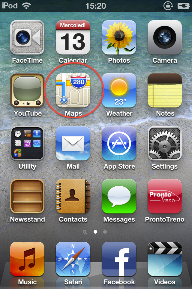 screen iOS 6