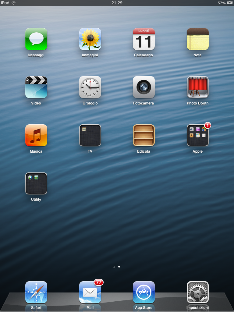 Homescreen iOS 6