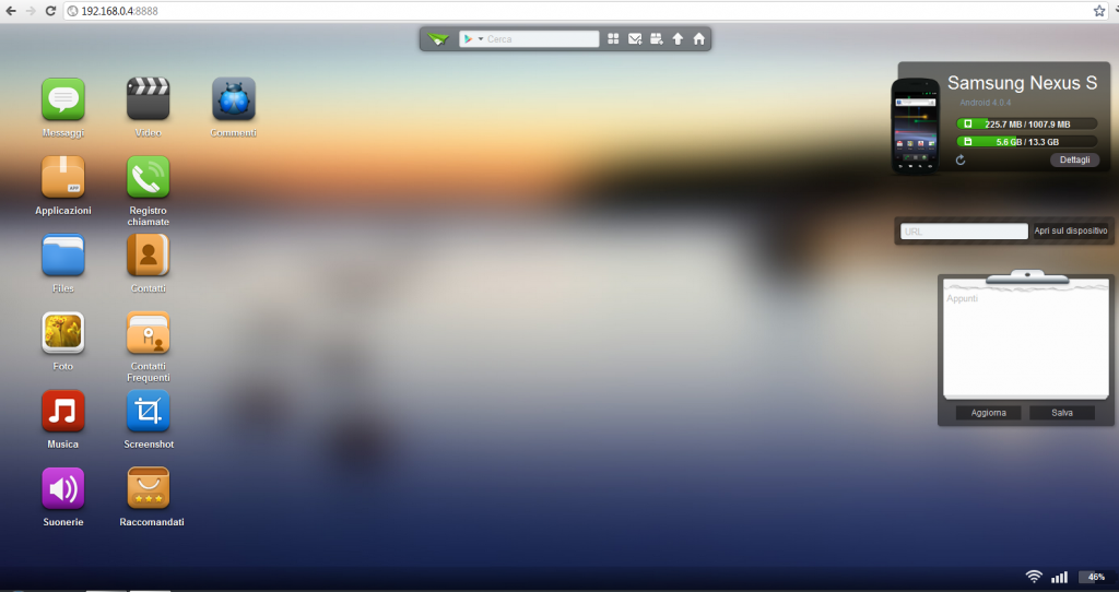 Screenshot desktop Airdroid 