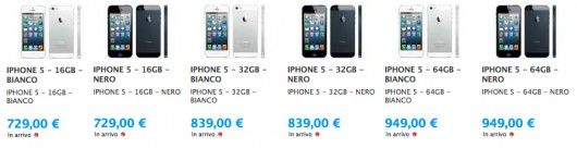 iPhone 5 prezzi