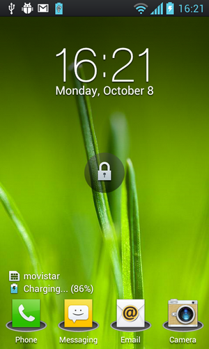 LG Optimsu Dual ICS screen