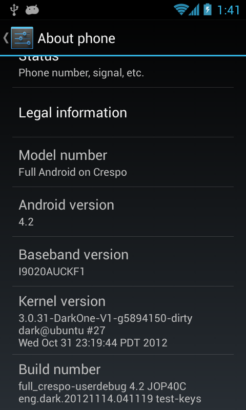 Nexus S Android 4.2