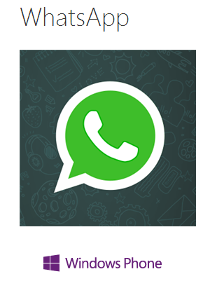 WhatsApp Windows Phone