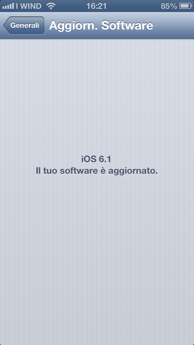 iOS 6 aggiornamento