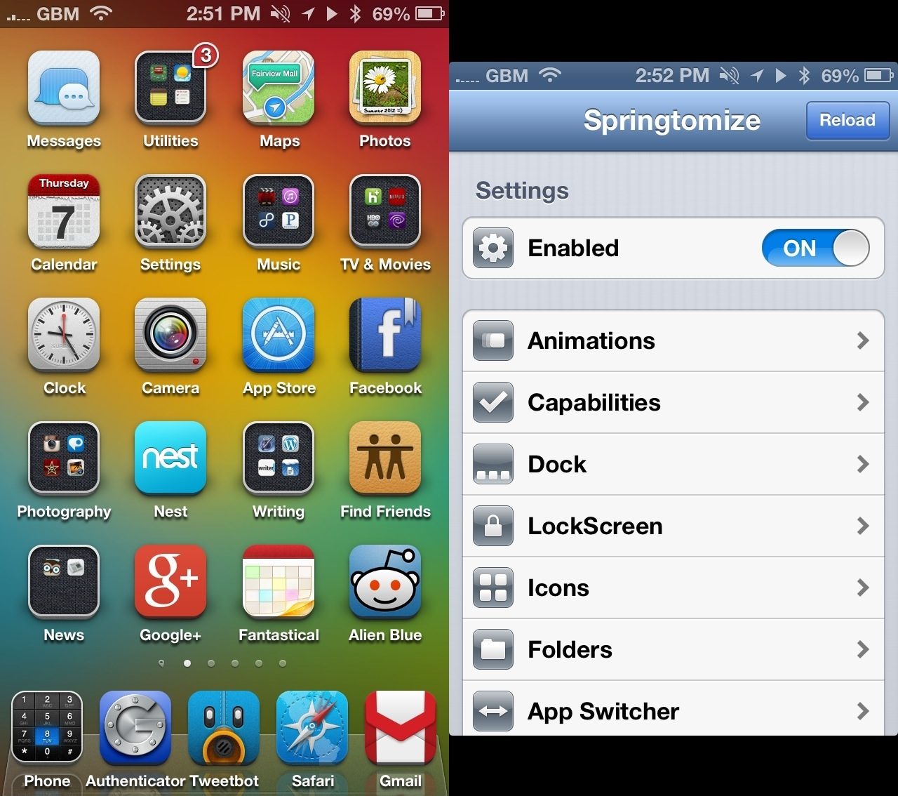 Springtomize-cydia