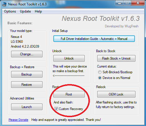 Nexus 4-Root-CWM