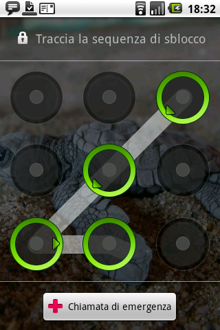Sequenza di sblocco Android