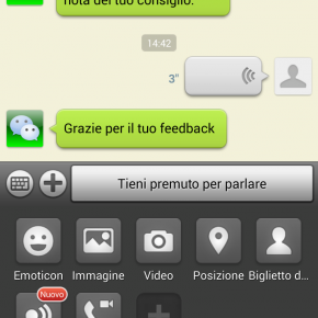 WeChat Chat screen