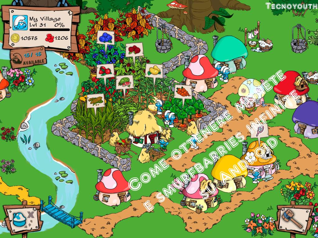 smurfs village trucchi