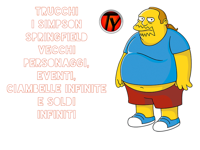 Simpson-Springfield-vecchi eventi-personaggi-ciambelle infinite-soldi infiniti-Android-trucchi