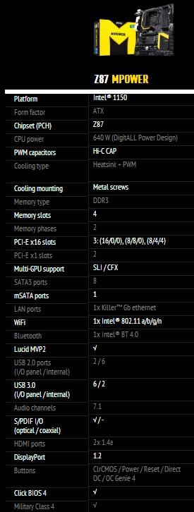 Specifiche-MSI-Z87-MPOWER