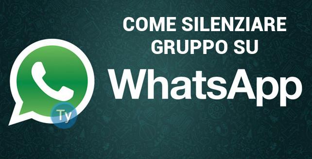 WhatsApp-Silenziare-gruppo