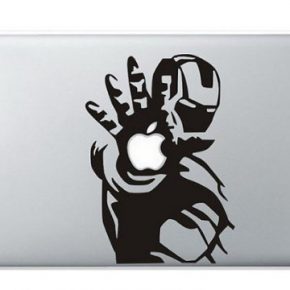 Adesivo Macbook Iron Man Apple