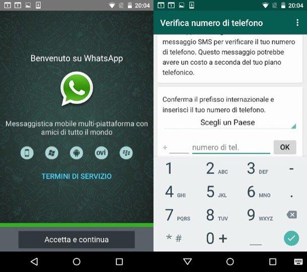 Benvenuto su Whatsapp