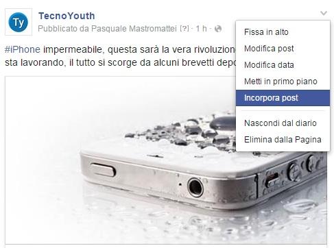 Facebook incorpora post