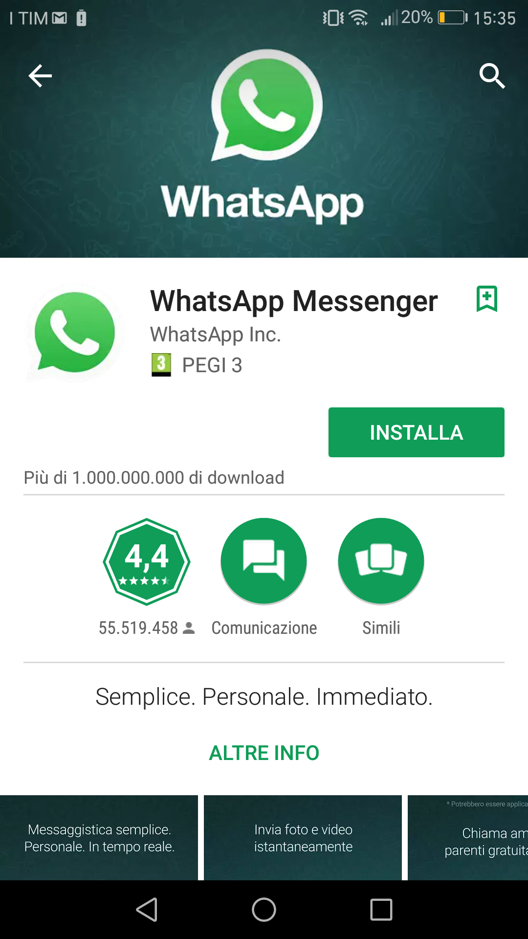 whatsapp app download free for android