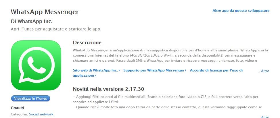 Whatsapp AppStore