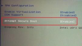 Windows 10 secure boot