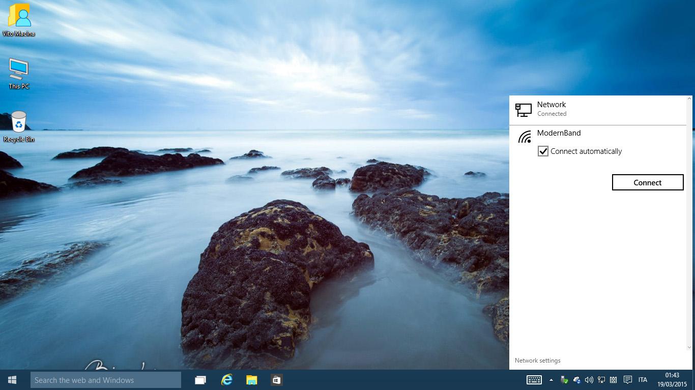 Scorciatoie in Windows 10 TP