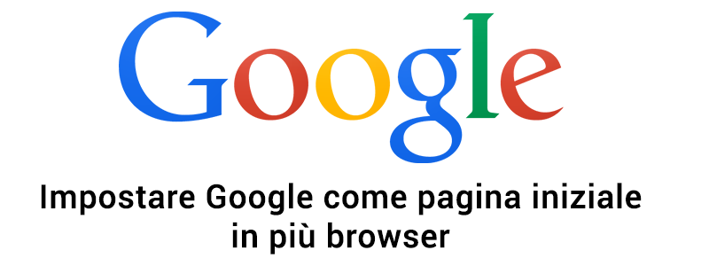 imposta google come pagina iniziale