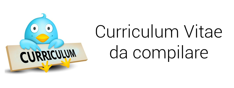 Curriculum vitae da compilare