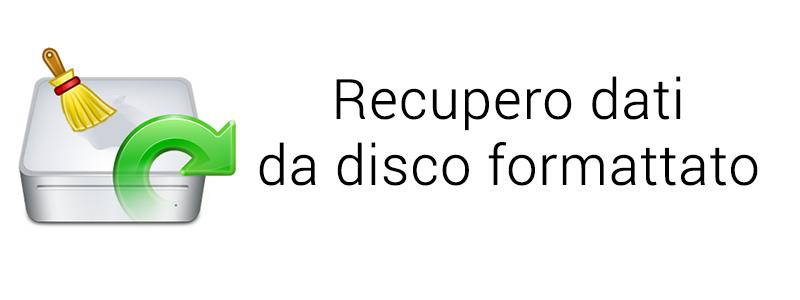 Recupero dati da disco formattato