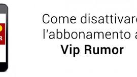 come disattivare abbonamento a Viprumor