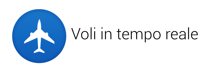 voli in tempo reale