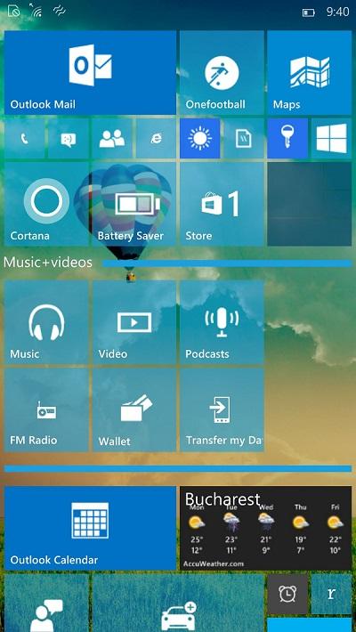 Windows 10 BULID 10536 Screenshot