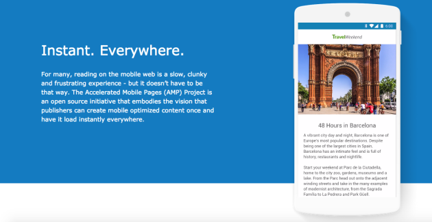 Accelerated Mobile Pages Google