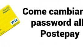 Cambiare password Postepay