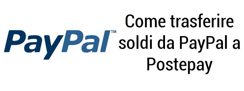 Trasferire soldi da PayPal a Postepay