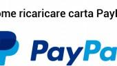 Ricaricare carta PayPal