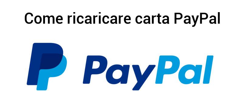 Ricaricare carta PayPal