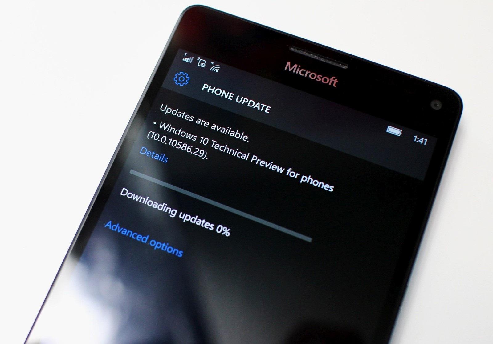 Installare Windows 10 mobile Redstone Lumia