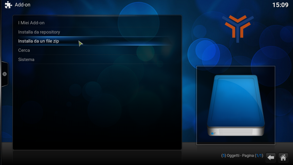 1 installa zip quasar kodi