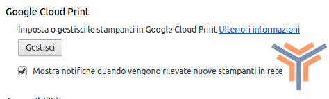 google cloud print stampare wifi