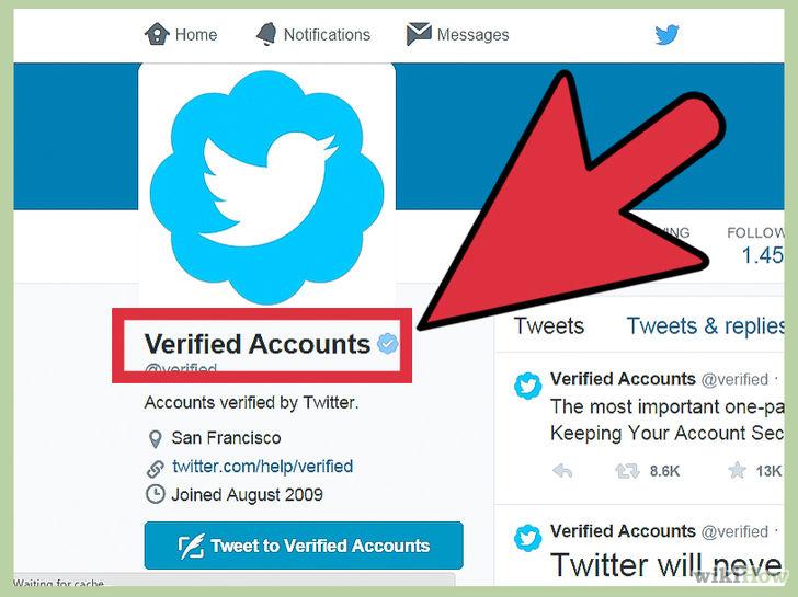 Account verificato Twitter