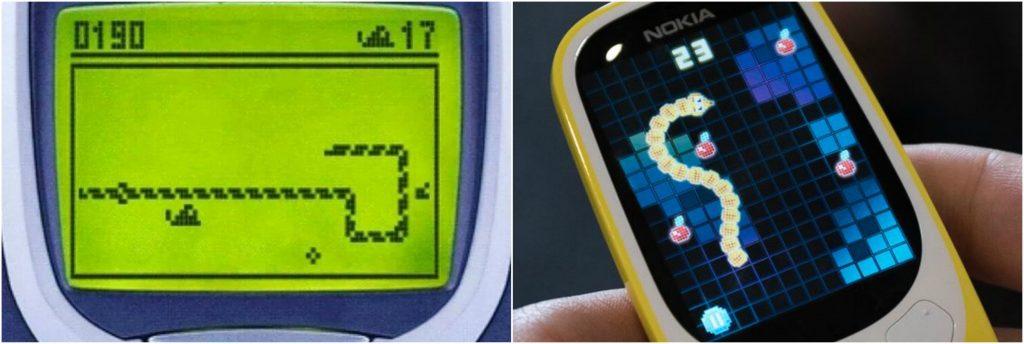 Snake Nokia 3310 vs Snake Nokia 3310 2017