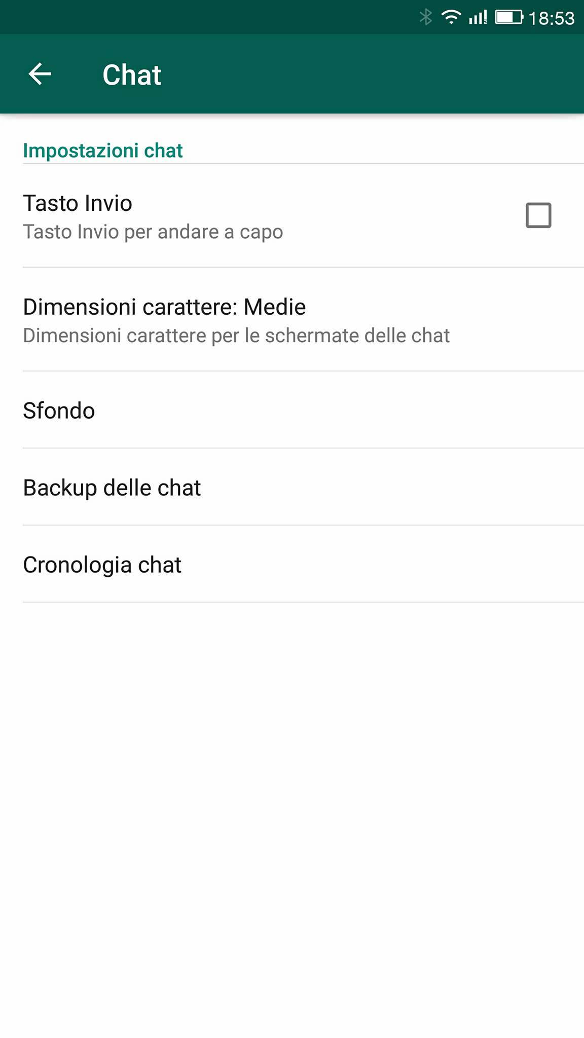 Backup della chat Whatsapp