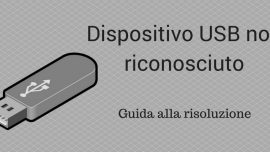 Dispositivo USB non riconosciuto