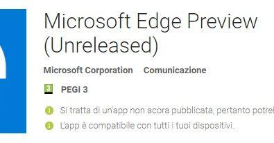 Microsoft Edge per Android