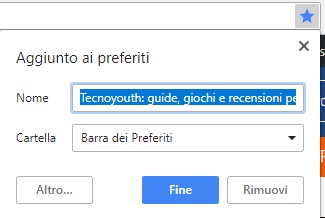 Come salvare preferiti di Chrome