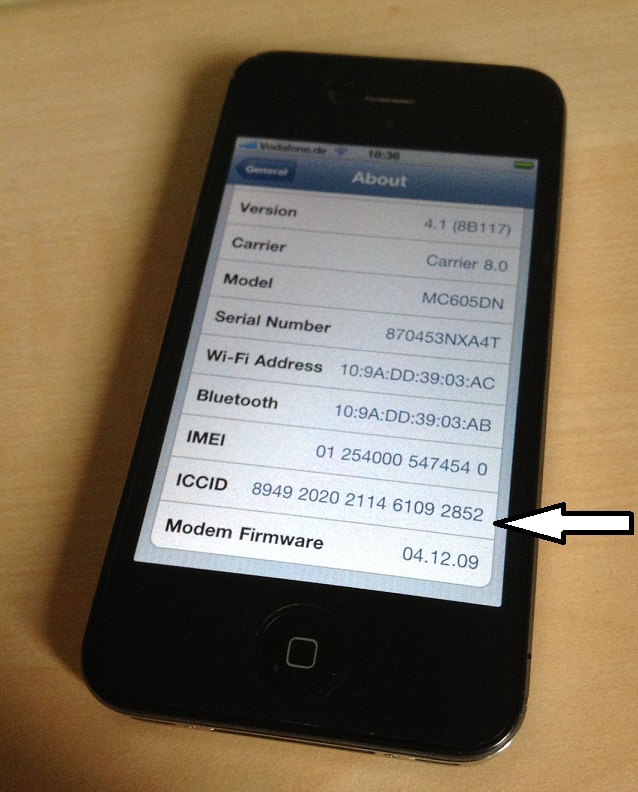 ICCID iphone