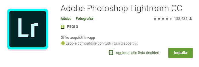 Adobe Photoshop Lightroom CC Android