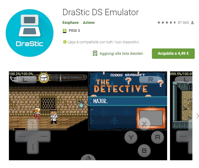 Drastic DS emulator per Android