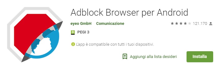 Adblock per Android